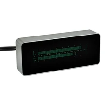 Полная Музыка Аудио спектр Vfd 15 индикатор уровня Vu метр точные часы усилитель доска алюминиевый чехол с инфракрасным пультом дистанционного управления