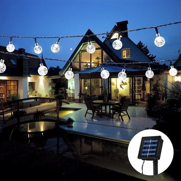 Solar Globe String Lights Outdoor Outdoor Led Globe String Lights Solar String Aliexpress