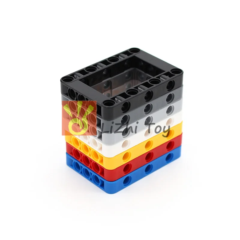 Building Blocks 120PCS DIY Technical Parts 6 Colors Liftarm Thick Building Bricks Blocks Accessory Set Arm Beam Mechanical High-Tech Toys