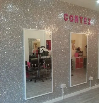 

covering 30y one roll with 1.38m width glitter wall covering platinum silver 3D chuky glitter wall