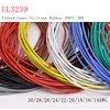 Cable eléctrico de cobre estañado aislado, Cable Flexible de silicona blanda, 1M, 14/16/18/20/22/24/26/28/30AWG UL3239 3KV, 3000V ► Foto 1/3