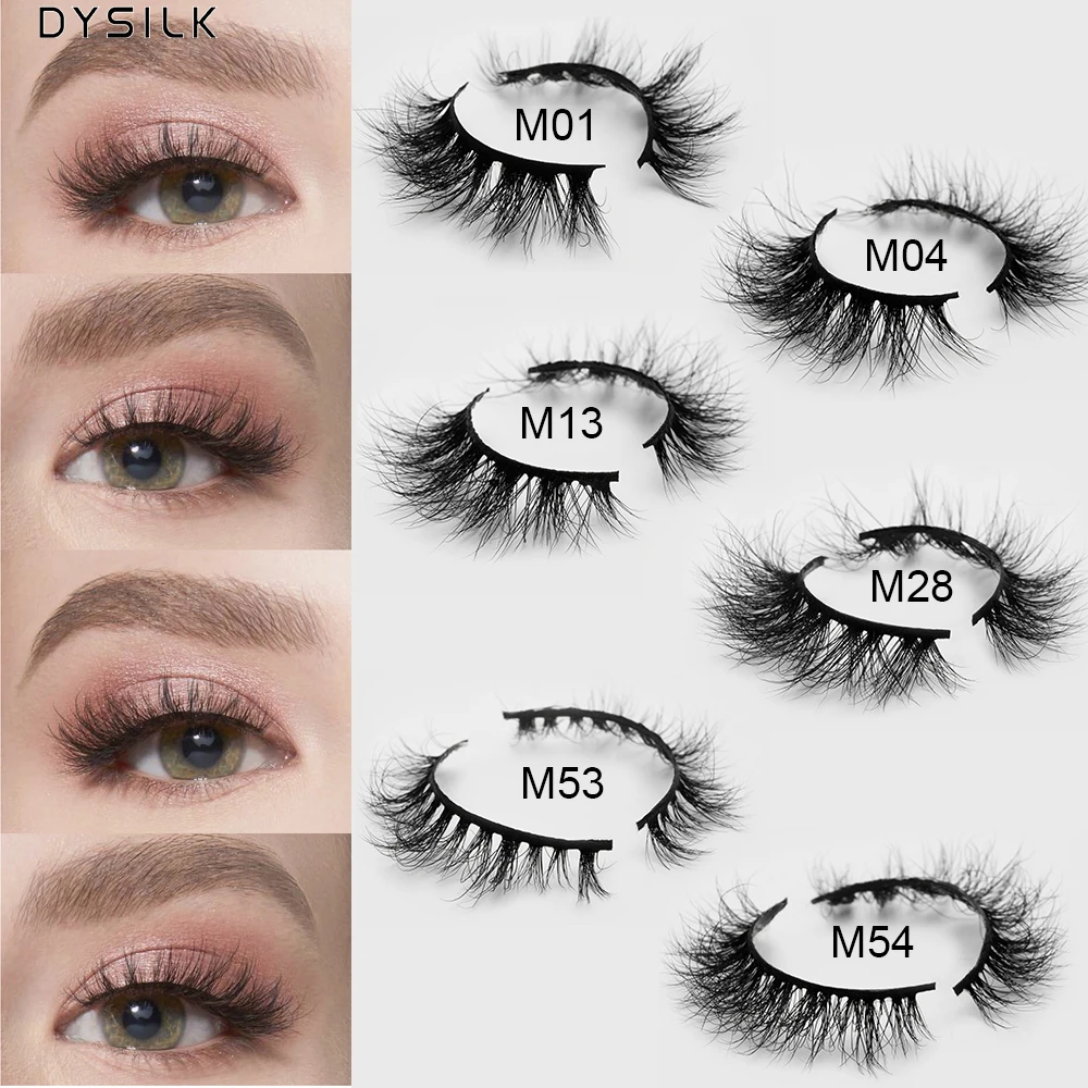 DYSILK ресницы 3D норковые натуральные ручные объемные мягкие длинные наращивание