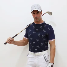 Новая рубашка Для Гольфа Мужская модная мужская рубашка поло для гольфа 100 полиэстер PLAYEAGLE спортивная одежда