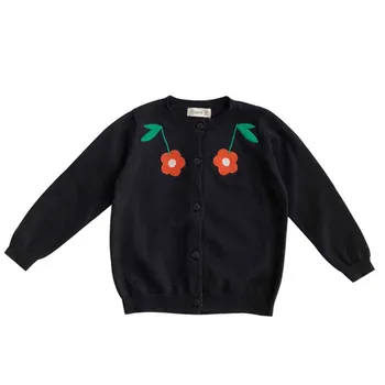 

Knitted Baby Girls Sweater Coat Korea Spring Baby Girls Jacket Cotton Flower Toddler Cardigan Sweater For Girls Clothes Outwear