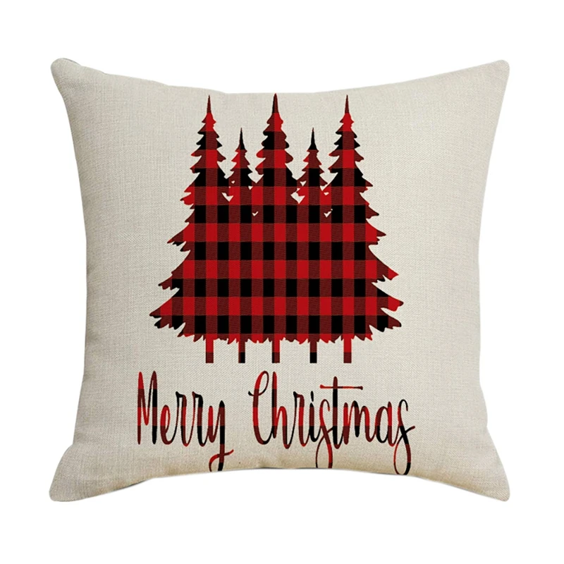 Promotion Christmas Diverse Pillowcase Santa Square Home Decor Linen Pillow Cases Cushion Covers For Sofa Car Gift 45X45cm | Дом и сад