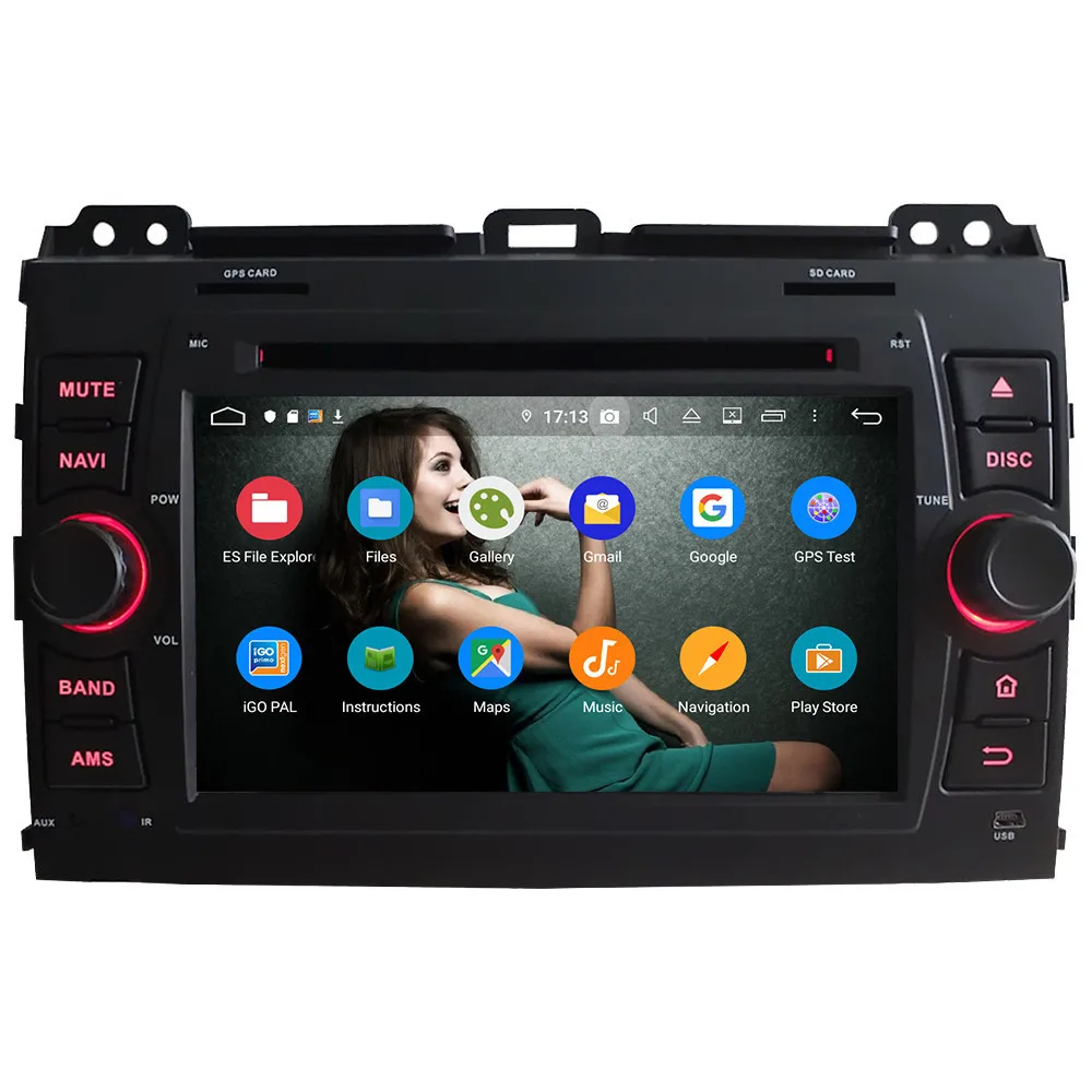 Klyde 4G Android 9 Восьмиядерный 4 Гб ОЗУ 64 Гб ПЗУ DSP автомобильный DVD мультимедийный плеер стерео для Toyota Land Cruiser Prado LC120 2004-2010