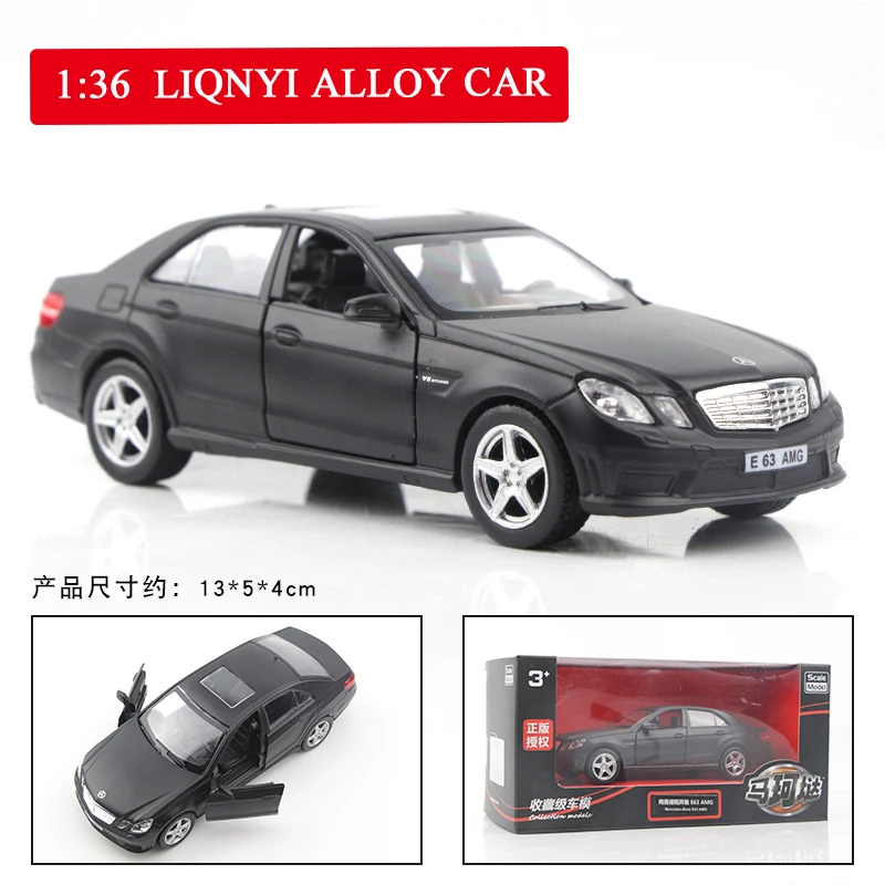 1:36, новинка, литая модель автомобиля Benz, игрушка в подарок - Цвет: Benz E63