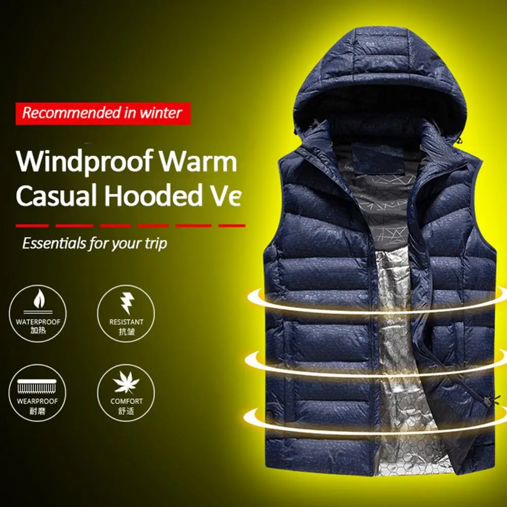 

Warm Autumn And Winter New Intelligent Temperature Control Heating Vest USB Charging Heating Vest Three-speed Heating 40P