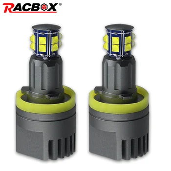 

2pcs/set Angel Eyes Headlight Car Lamp white fog lights H8 Headlamps Led CANBUS for BMW E90 E92 E82 E60 E70 X5 E71 X6