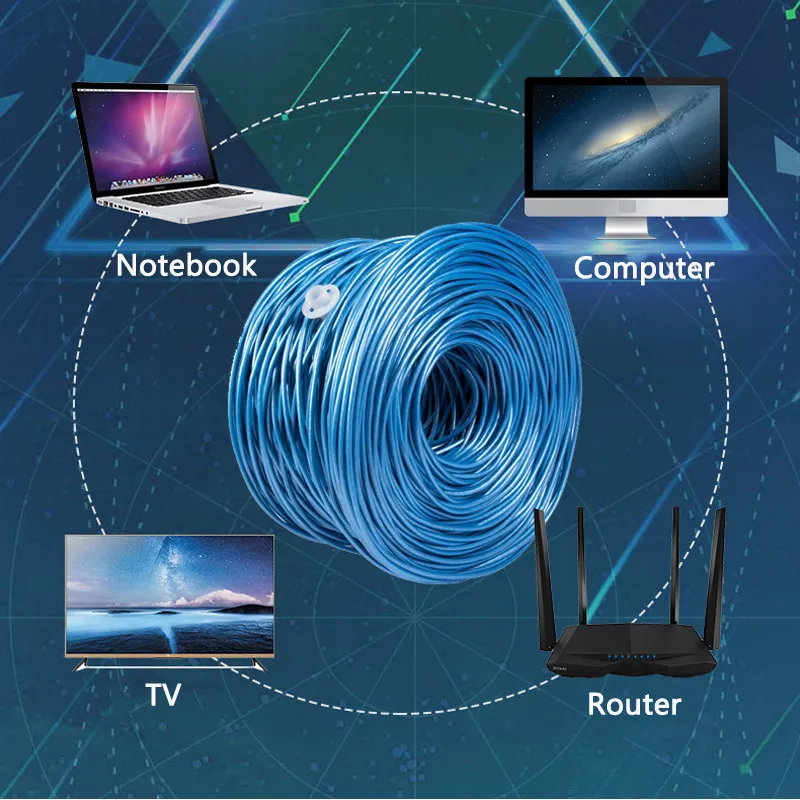 Ethernet Cable Cat6 Lan Cable UTP RJ45 Network Patch Cable 20m 15m For PC Internet Cable 30m 50m 40m 25m Router Cat 6 Cable