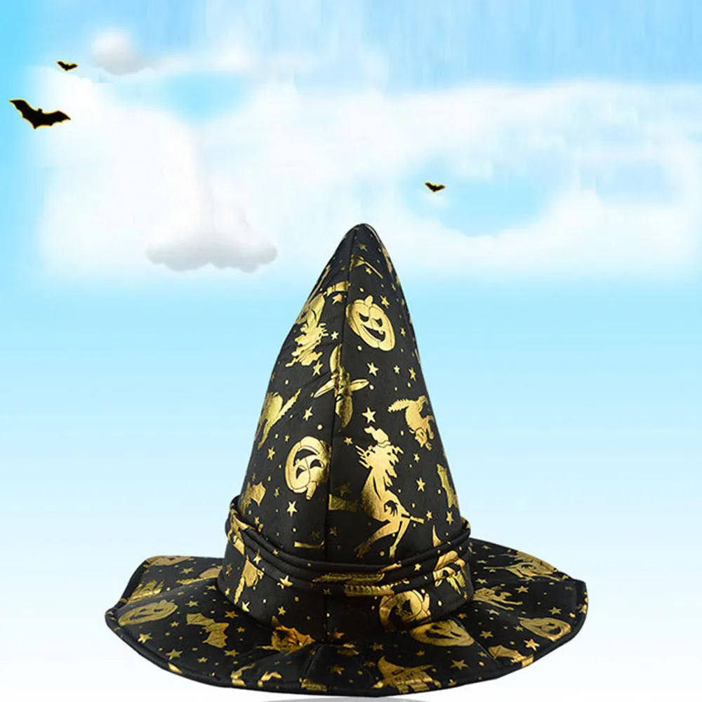 Шляпа ведьмы на Хэллоуин для взрослых женщин, черная особенная шляпа ведьмы для карнавала, аксессуар для костюма Хэллоуина, кепка, уникальная структура