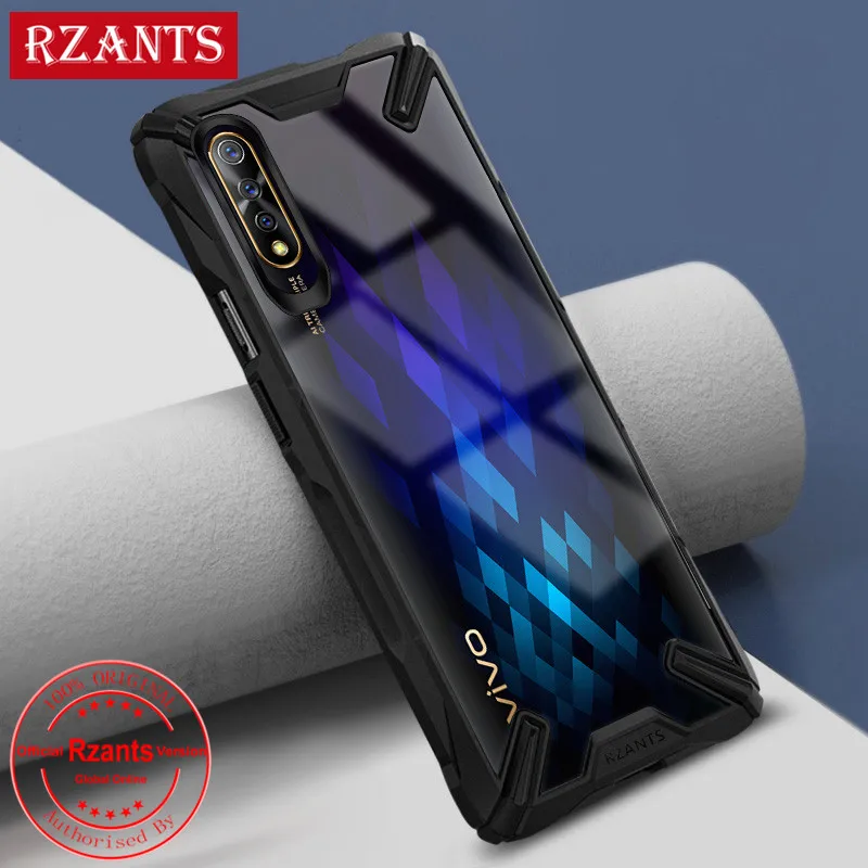 Military airbag Anti-fall shell Case For Vivo S1  IQOO Neo  Y7S Transparent Acrylic PC +TPU Shockproof Armor Back cover Case (1)