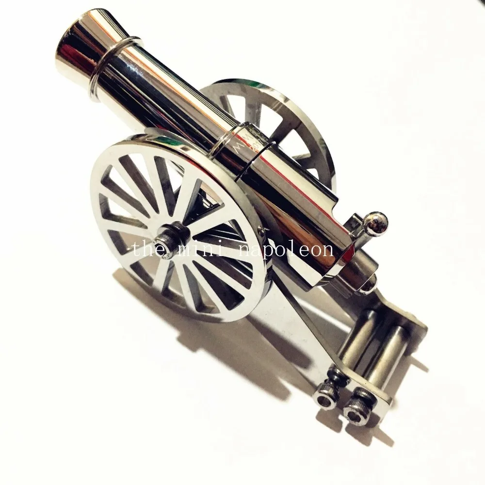 Canhão de Aço Modelo de Desktop Clássico Mini Guerreiros Napoleão Inoxidável Naval Artilharia Ornamentos Desktop Collectibles Mod. 199956 3 Cheap Kits de modelo de construção