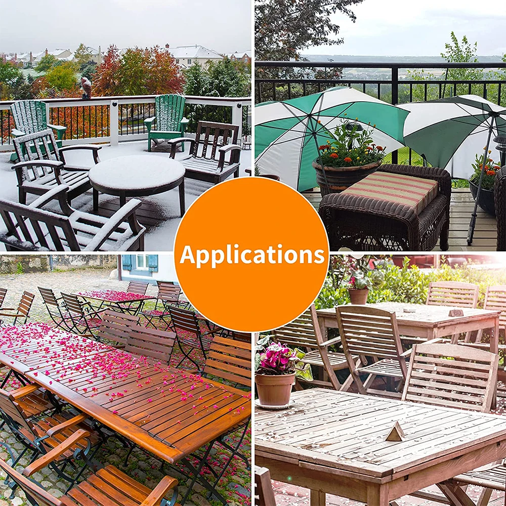 Rectangular Garden Furniture Covers 420D Oxford Waterproof Anti-UV Tear-Resistant Patio Table Chair Cover Dust Proof Sofa Set