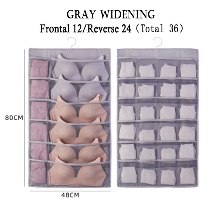 Double Sided Wall Door Closet Hanging Storage Bag Organizer Pouch Oxford Cloth Hanging Bag PAK55