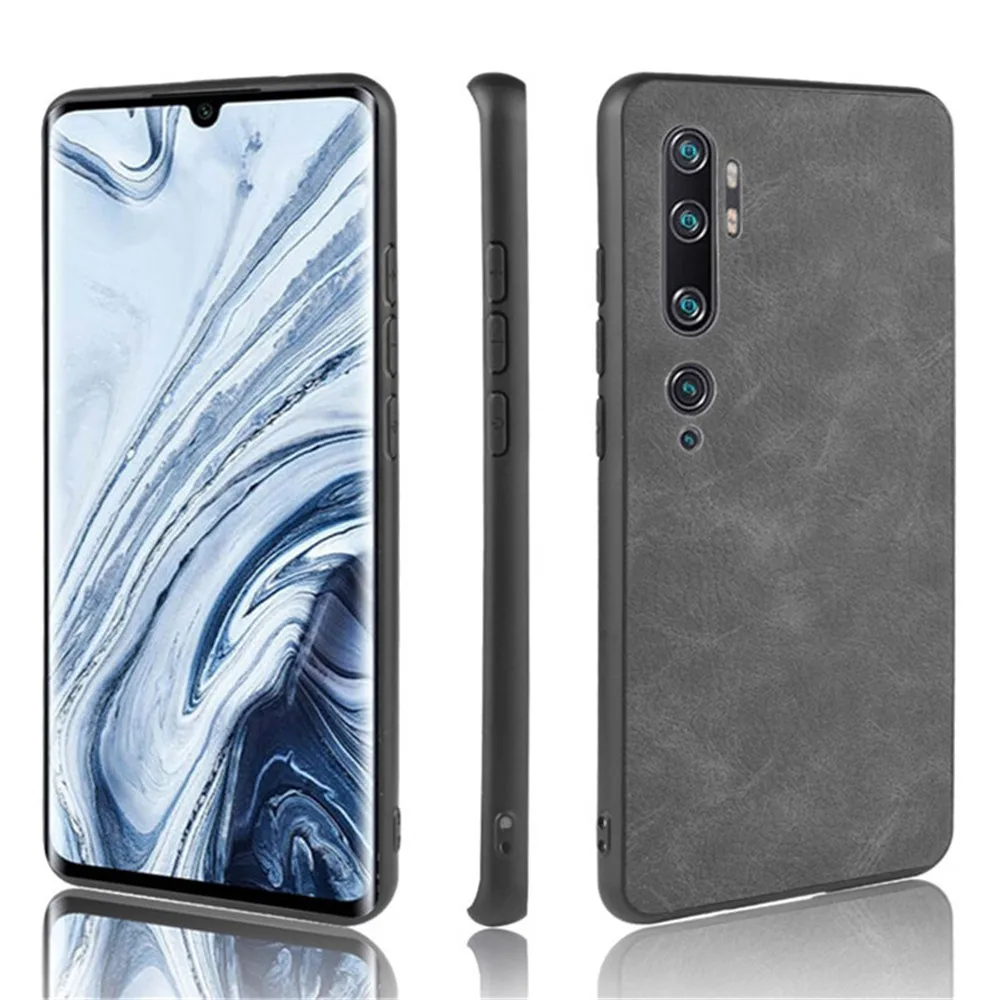 Чехол для Xiaomi Mi Note 10 Твердый чехол из искусственной кожи Pro чехлы телефонов 10Pro