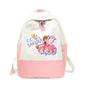 

Cute Sailor Moon Canvas Backpack Bag Zipper Messenger School Students Book Daypack Girl Travel Bag Cosplay