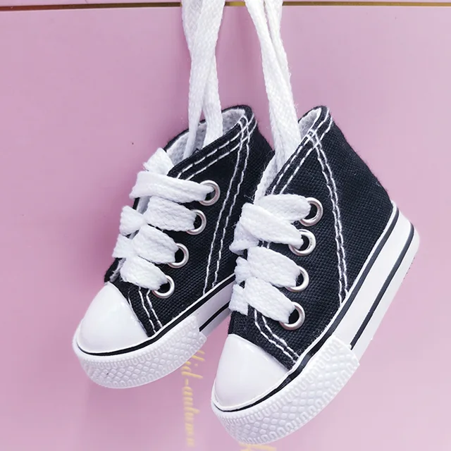 1/3 Doll Shoes 7.5cm Canvas Sneaker Shoes Hand Made Doll Accessories Doll Boots Sneakers Girls Clothes for Bjd 1/4 Doll 6