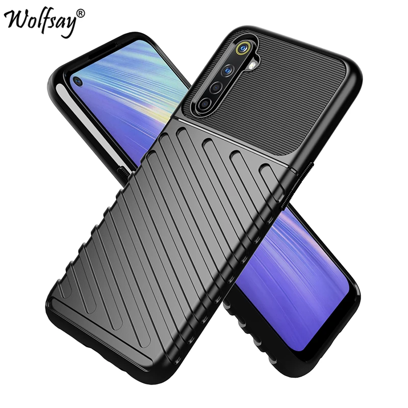

Rugged Fiber Shield Cover For Oppo Realme 6 Case Full Cover Protective Phone Cover For Oppo Realme 6 Pro Case For Oppo Realme 6