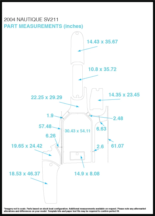 2004 naustique SV211 коврик для кокпита лодка EVA тик настил 1/" 6 мм