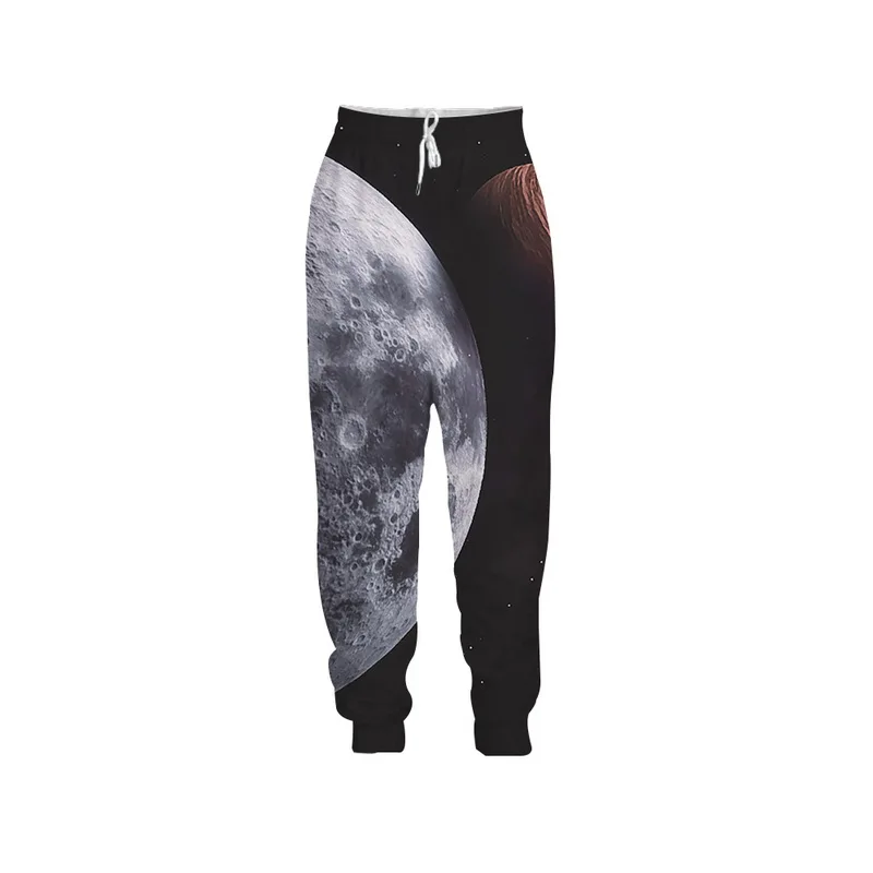 EAnvog Galaxy, повседневные, новинка, спортивные штаны, 3D принт, S-5XL, пара, модные, длинные штаны, звездное небо, на шнурке, брюки для мужчин и женщин