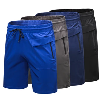 

Men Gym Shorts Running Shorts Breathable Quick Dry Fitness Zipper Pockets Training Fitness Compression Sports Jogging Short Pant