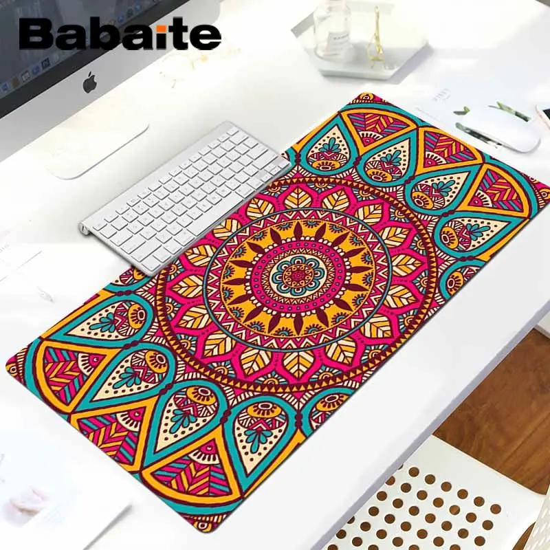 LockEdge 30x80cm Babaite ваши собственные коврики красочные мандалы противоскользящие прочные силиконовые компьютерные коврики для ноутбука игровой коврик для мыши - Цвет: LockEdge 30x80cm