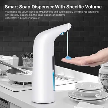 

400ML Touchless Foaming Automatic Foam Soap Dispenser Built-in Sensor Capacity Infrared Motion Sensor Hands-Free Head Cleaner