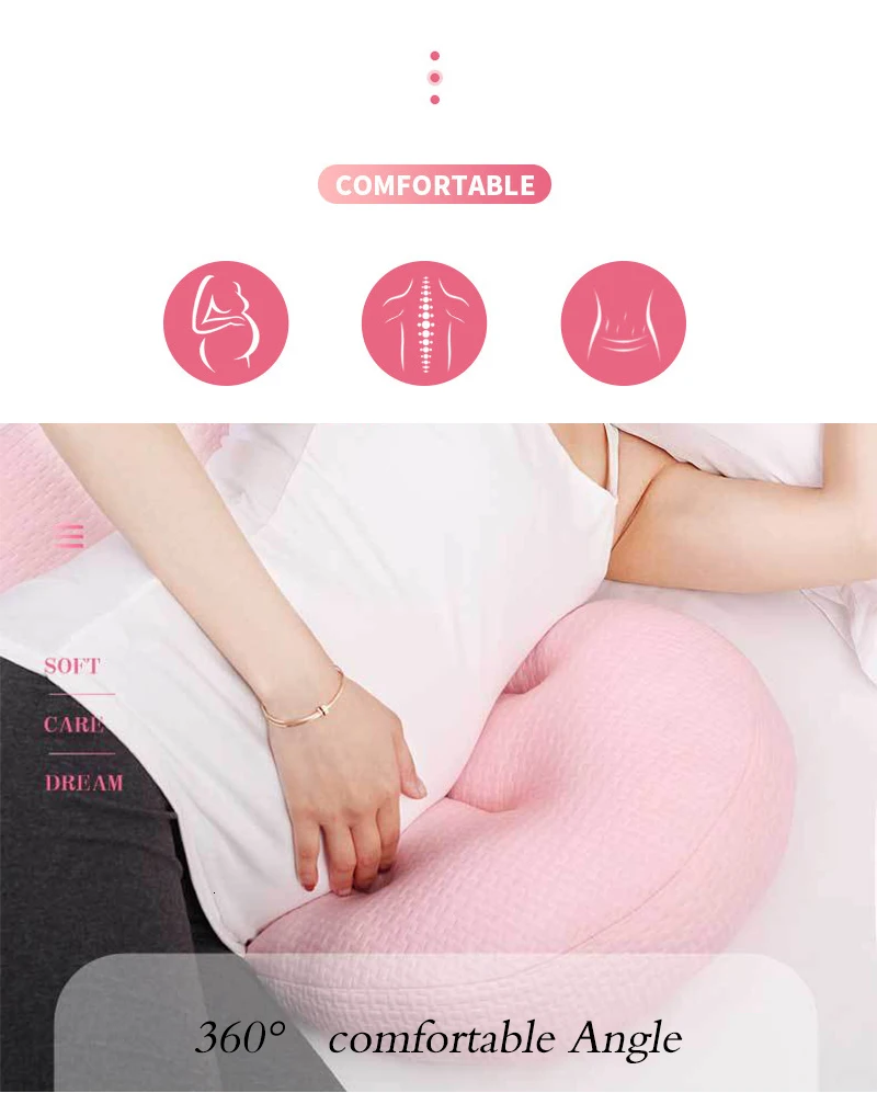Беременная Женская Подушка для сна u-образная затылочная функция Подушка для беременных лежа материнская поддержка сна