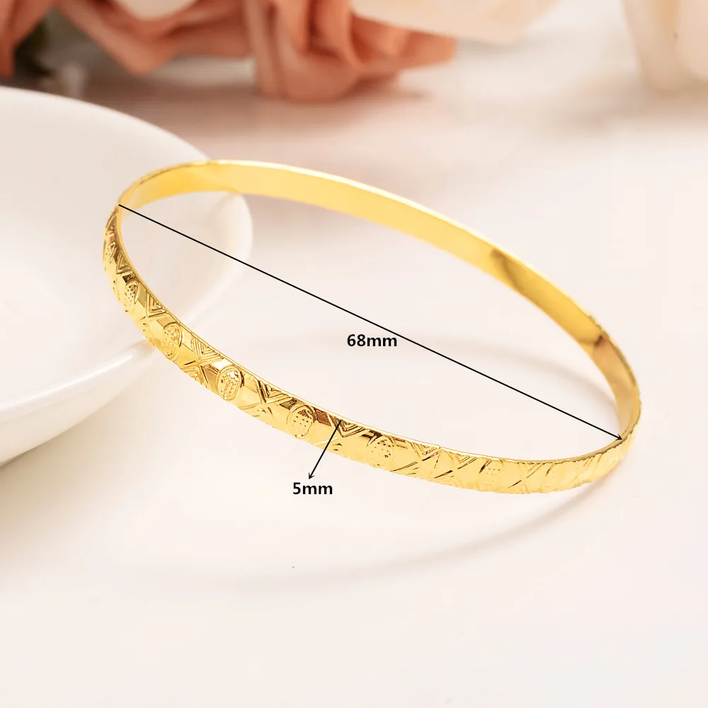 Fashion Exquisite Gold Bangle Color Protection Multiple Styles For Women Girls Jewelry Gifts 2