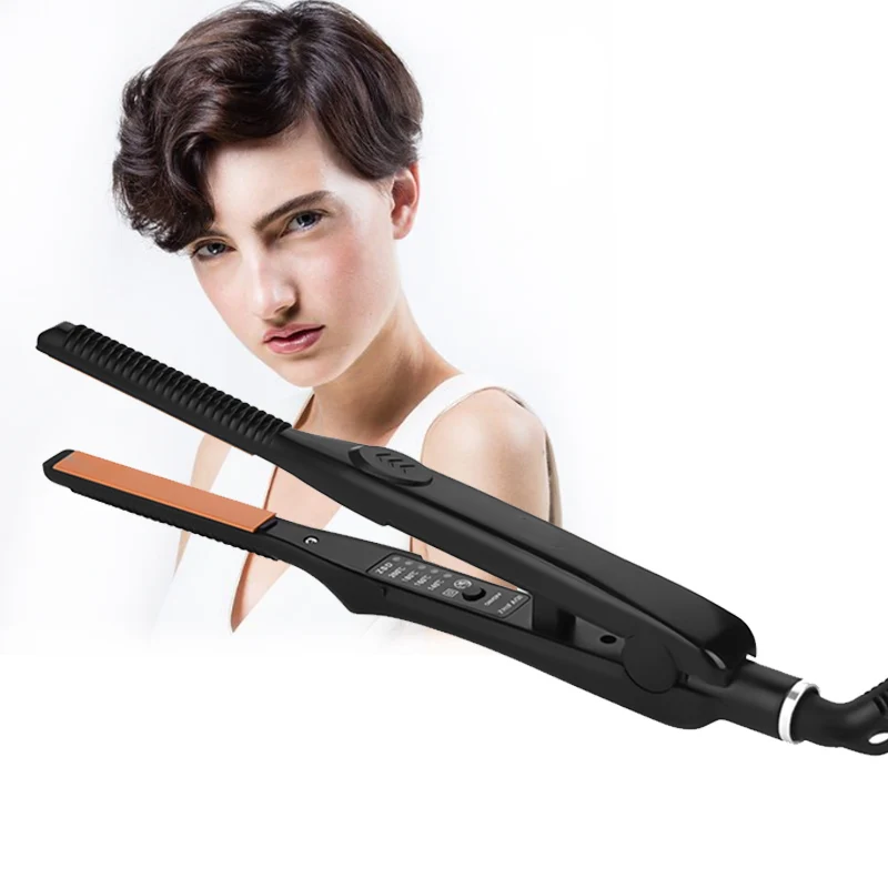 2 In 1 Professional Ultra Thin Hair Straightener Curler Fast Heat