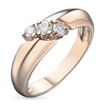 

A ring of red gold with diamonds e0201kts11090600