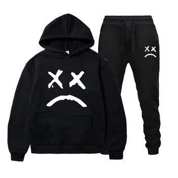 

Sets Men Hoodie + Pants Autumn Winter Hoodie Set Men Fashion Slim Hooded Sweatshirt Pant Hip Hop Pullover Hoodie