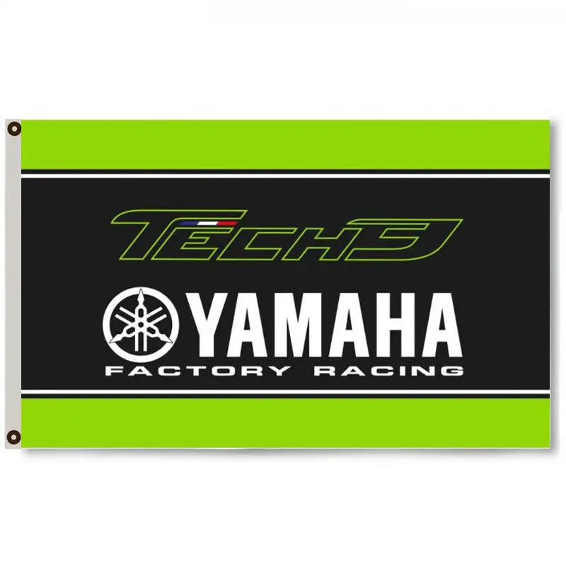 3ft x 5ft3 x5ft YAMAHA завод Гоночный флаг баннер печать баннер, флаг из полиэстера Размер 150*90 см