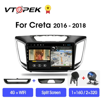 

VTOPEK 2 Din 2+32GB Android 9.0 DSP Car Radio Multimidia Video Player Navigation GPS For Hyundai Creta ix25 2016-2018 Head Unit