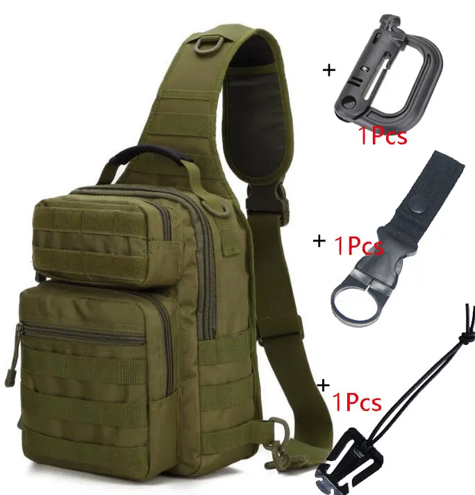 Army green 2 Военный Рюкзак, Мужская армейская тактическая сумка, рюкзак для альпинизма, кемпинга, походов, путешествий, открытый Камуфляжный Рюкзак - Цвет: Army green 2