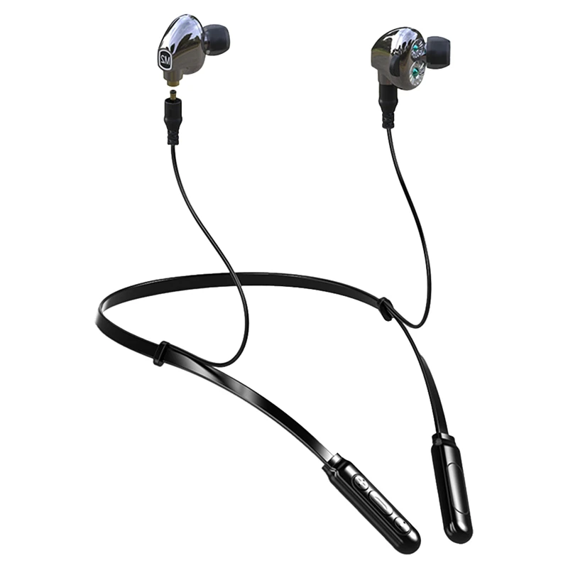 M2 Sports Bluetooth Headset Neck-Mounted HIFI Stereo 4D CVC with Detachable Cable | Электроника