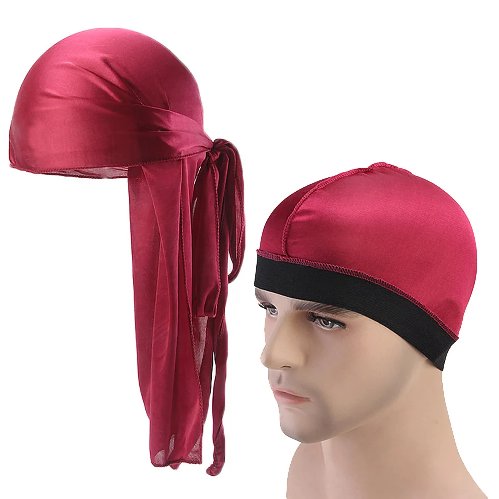 Pirate Hat Men Hip Hop Durags 2pcs 