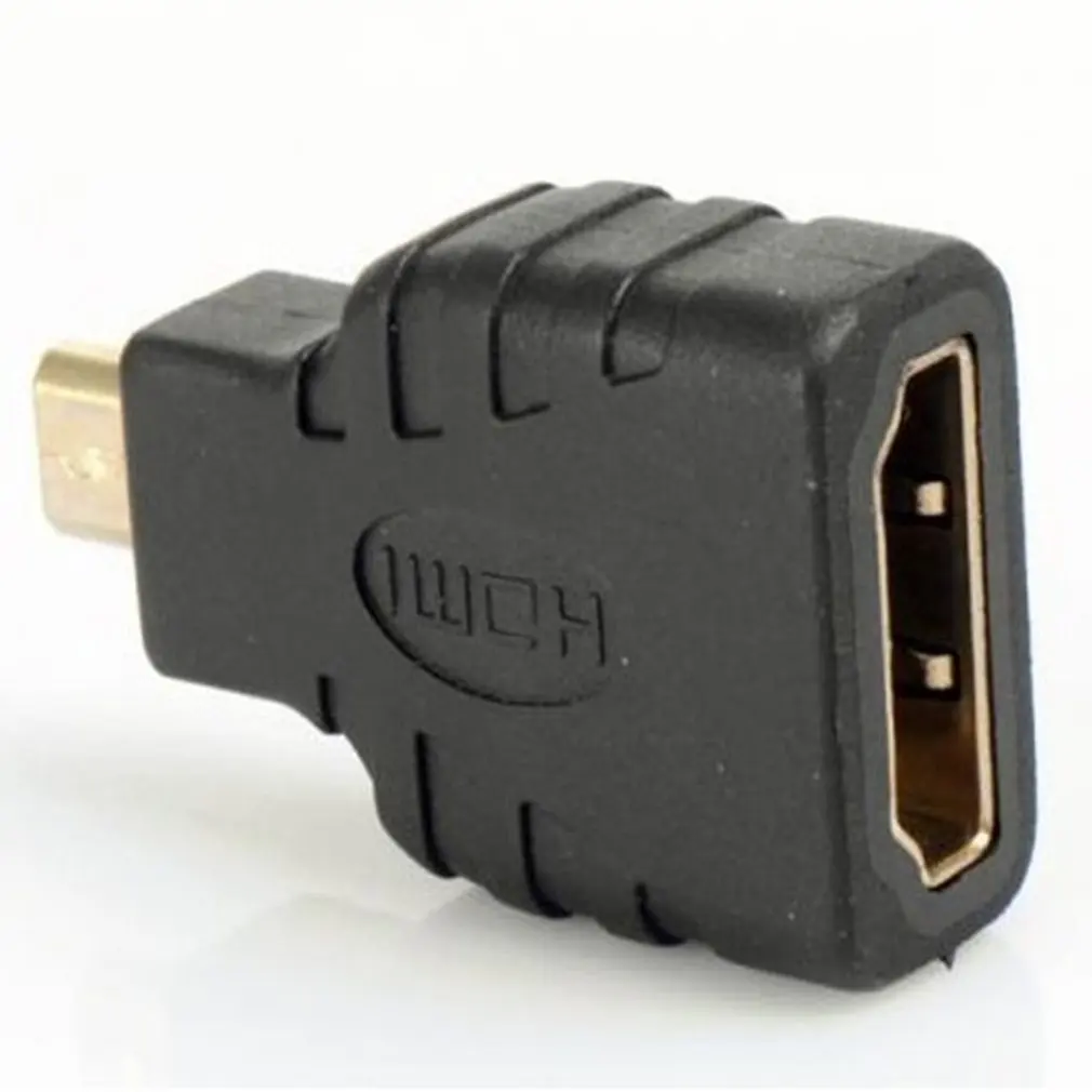 Адаптер Micro-HDMI на HDMI позолоченный 1080P Micro HDMI штекер на Стандартный HDMI для Raspberry Pi 4 Модель B модель