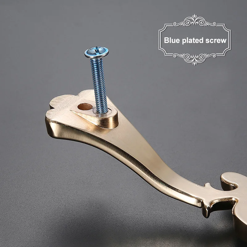 European Gold Door Handles and Knobs for Kitchen Cabinet Ceramic Zinc Alloy Furniture Handles Dresser Drawer Pulls Hardware