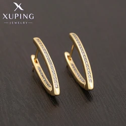 Xuping Jewelry  Store Hot Sale Women Huggies Earrings for Women Gifts of European Pattern Design Party Trendy Model A00718530