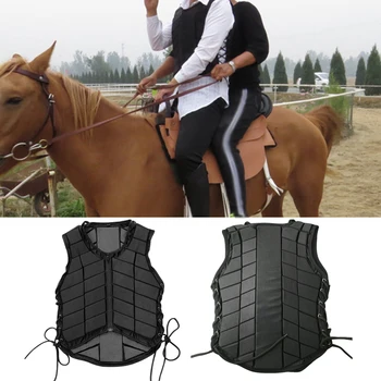 

Soft Multifunction Shock Absorption Comfortable Sportswear Cloth Body Protector Horse Riding Eventing Vest Adjustable Adult Kids