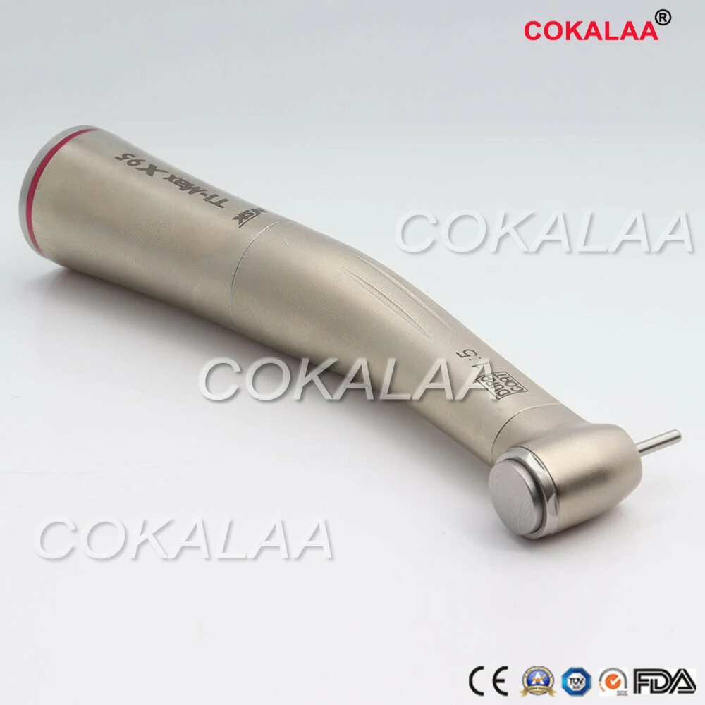 Nsk для зубов TI MAX X95L стоматологический 1:5 увеличивающий угол наконечник красное кольцо волоконно-оптический наконечник
