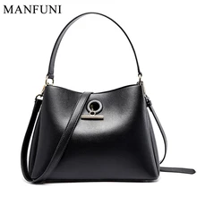 Модная женская сумка на плечо, натуральная кожа, черный, красный, коричневый цвет, женская сумка-мессенджер, сумка через плечо, простая маленькая сумка