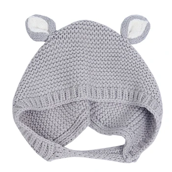 

Winter Newborn Hat Boys Girls Baby Hats With Ears Lovely Solid Earflaps Caps Toddler Kids Warm Soft Woolen Beanie Cap 6-15M A20