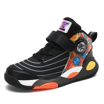 

Winter Spring Boys Sneakers Children Casual Cool Basketball Shoes For Boys Kids Plush Warm Leather Shoes for Student School
