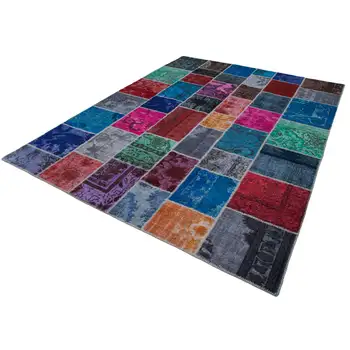 

255x346 Cm Multicolor Handmade Patchwork Rug-8x11 Ft