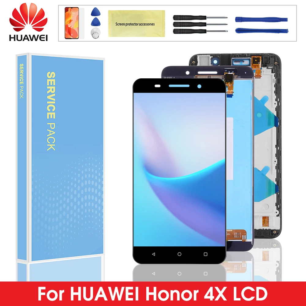 

4X LCD For Huawei Honor 4X LCD Display Touch Screen Digitizer Assembly For With Frame Huawei 4x Che2-L11 CHE2 UL00