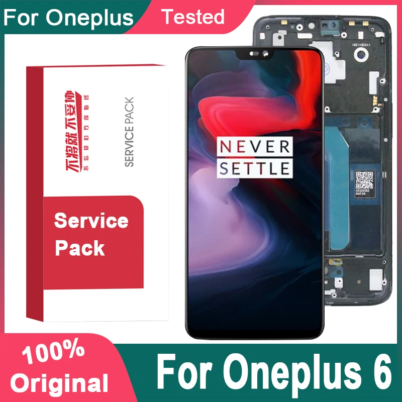 Оригинальный сменный дисплей 6 28 дюйма Amoled с рамкой для Oneplus LCD кодирующий