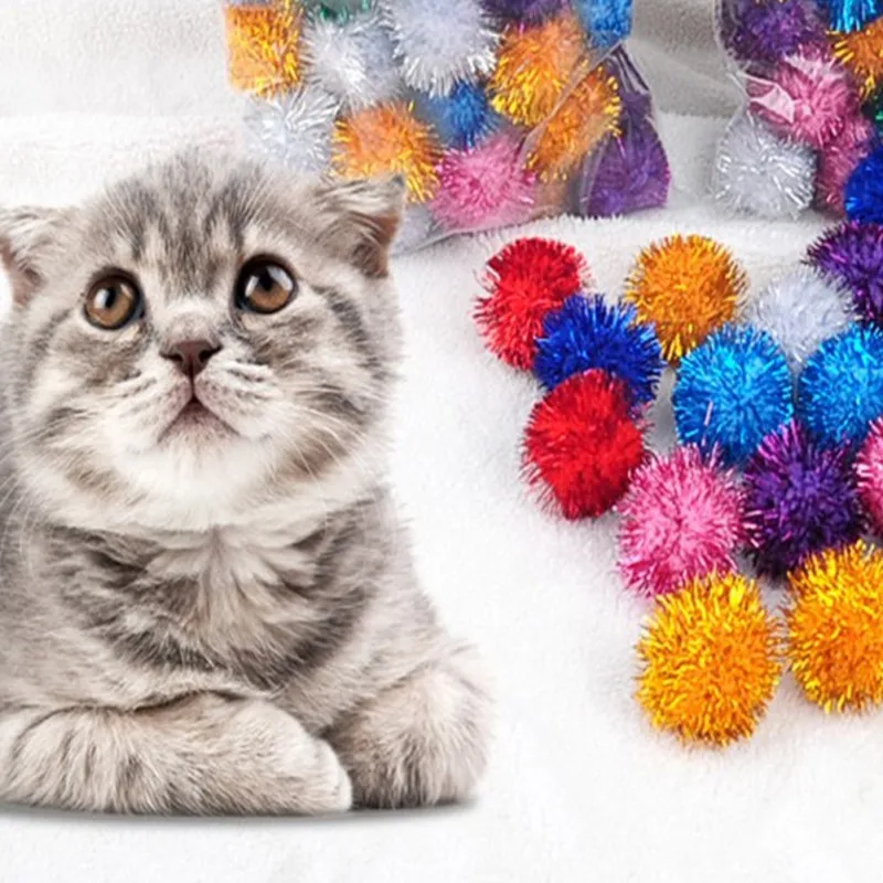 Cat Toys Interactive Ball Training Toy for Pet Kitten Interactive Sound Ring Paper Playing Ball Cat Accessories 2